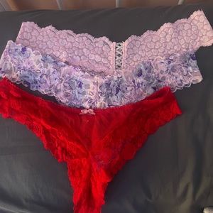 Victoria Secret Lace Thongs